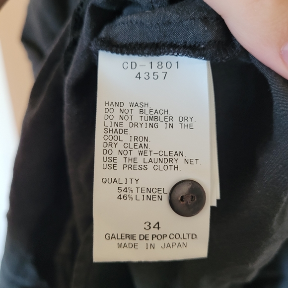 Pas de Calais grey linen midi dress - Picture 9 of 9